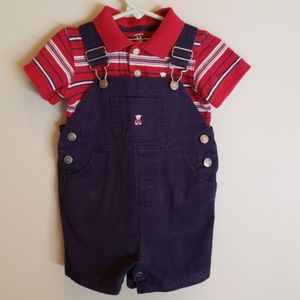Carter's boys 12 month overall outfit
